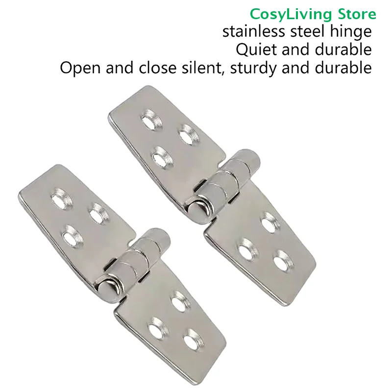 304 Stainless Steel Flat Hinge Distribution Box Control Cabinet Windows Hinge Wooden Box Yacht Parts Mini Hinge