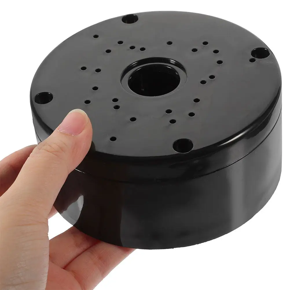 2Pcs 10Mm Weatherproof Round Electrical Junction Box Outdoor Cable Hide Box Waterproof Multi-Hole Cable Organizer for Security