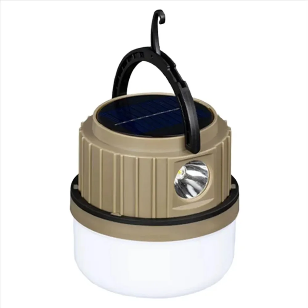 USB Rechargeable Solar Camping Light Waterproof LED Portable Emergency Lamp Foldable Adjustment Outdoor Lanterns Barbecue