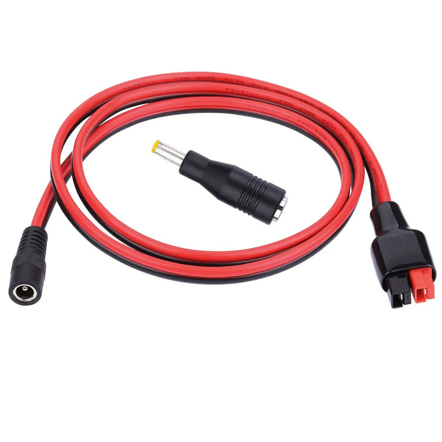 DC 5.5mm x 2.1mm Power Female Jack Cable DC 8mm Adapter Compatible with Anderson Powerpole for Portable Generator 16AWG Wire 1m