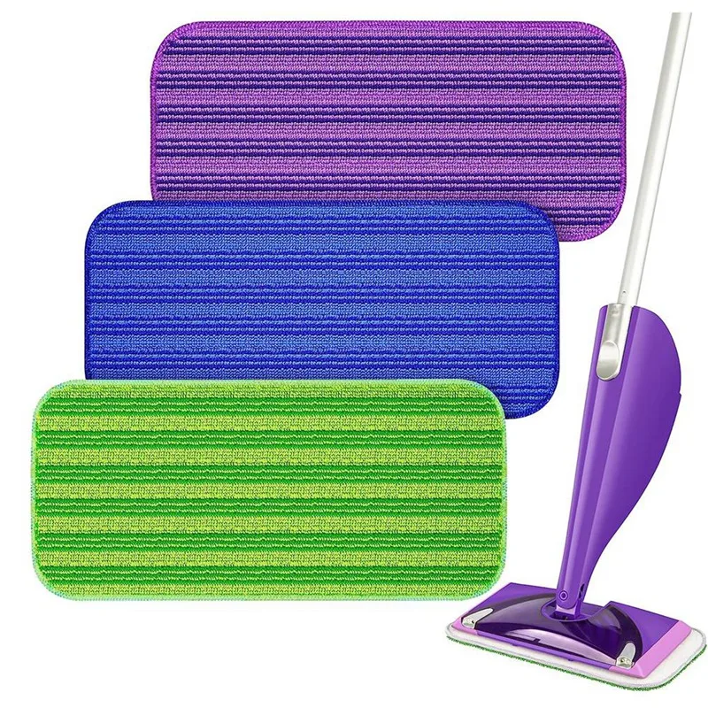 Swifer 웨트젯 걸레 재사용 가능 걸레 패드, 극세사 걸레 리필 패드, 습식 건식 걸레 교체 헤드 패드, 12 인치