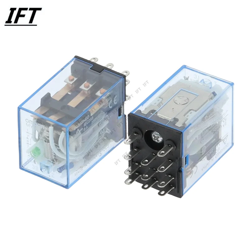 1 PCS Micro Mini Relay HH53P MY3NJ MY3 11-Pin DC AC 12V 24V 36V 110V 220V 380V Coil General Purpose Intermediate Electromagnetic