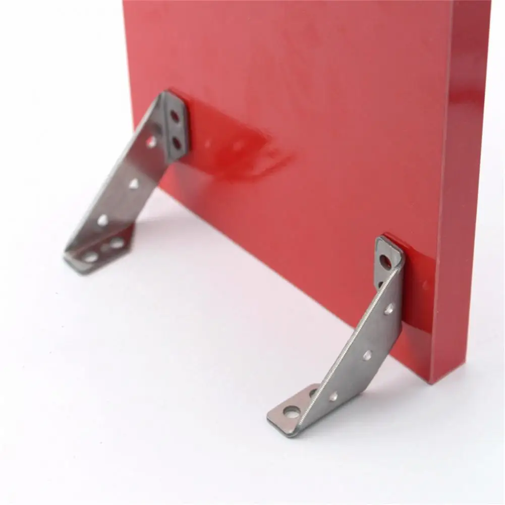 5Pcs/Set Fixed Brackets Right Angle Thickened Stainless Steel Chair Corner Brackets Furniture Repairing Fastener with Screws - Detail 1