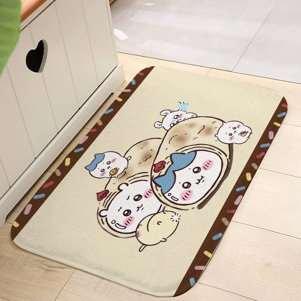 Chiikawas Bathroom Carpet for Home Entrance Floor Rug Mat Welcome Offers Doormat Outdoor Custom Bedroom Mats Things to the Room