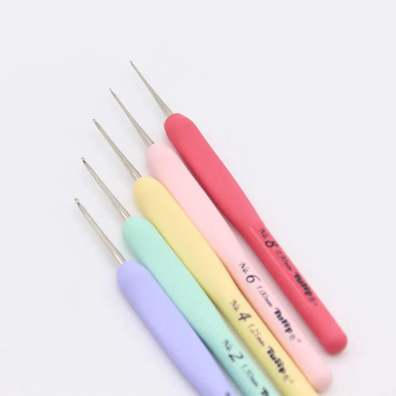 1Piece Crochet Tulip Original Diy Tulip Crochet Hook Embroidery Needles Knitting Beading Hooks Crochet Tools Bead Needles