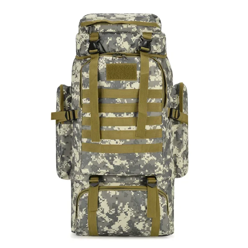 SYZM Tactical Outdoor Backpack Travelling Bag Large Capacity 80L Oxford Cloth Backpack Hiking Sports Camping Bags