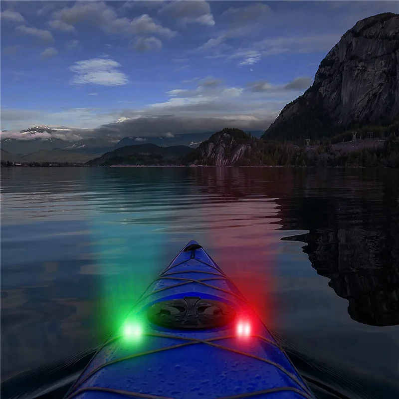 BB-12 X LED Boat Navigation Lights For Boat Yacht Motorboat Bike Hunting Night Running Fishing (Red, Green, White)