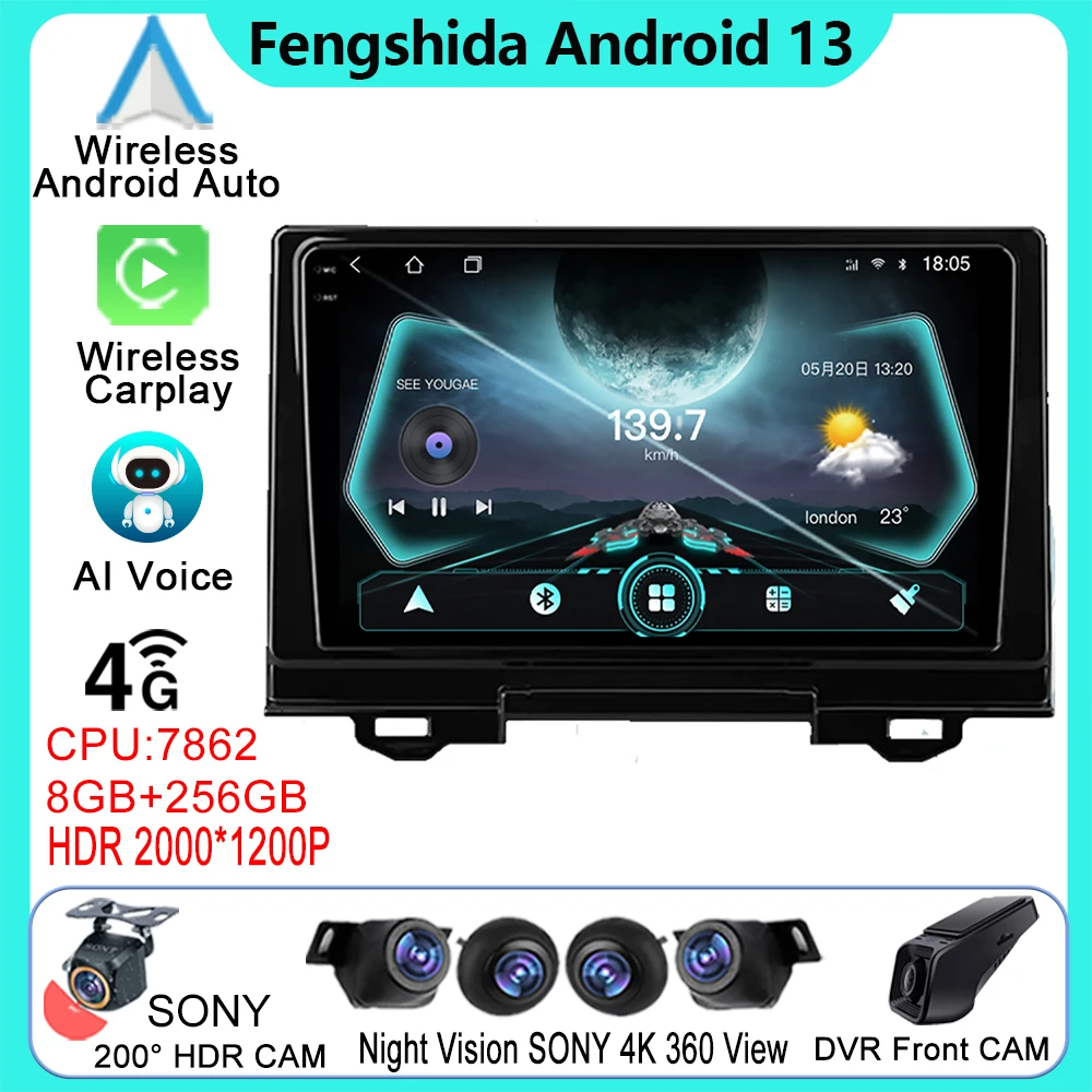 

For Honda Vezel 2021 Car Radio Stereo Multimedia Player Autoradio GPS Video Navigation Wireless Android Auto Wifi 5G No 2din DVD