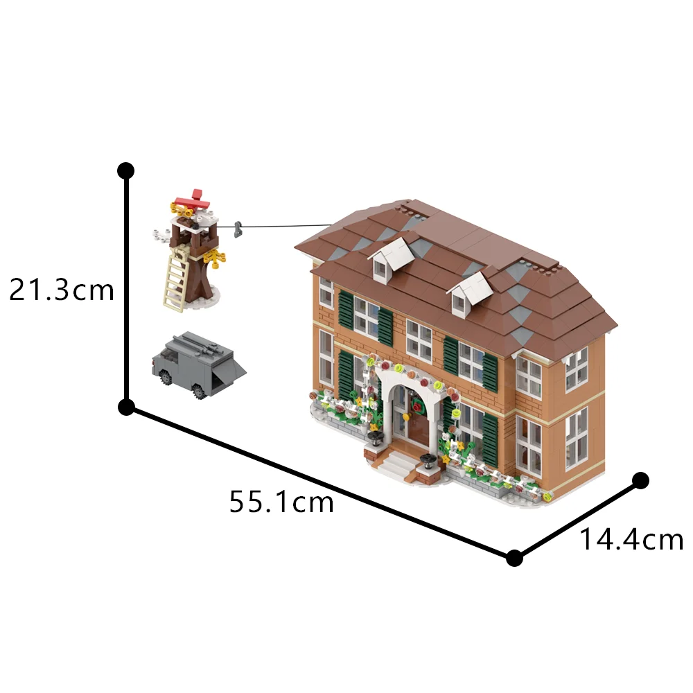 MOC Kevin\'s house Building Blocks Home Alone House Set Model Bricks Educational Toys For Boy Kids Christmas birthday Gifts