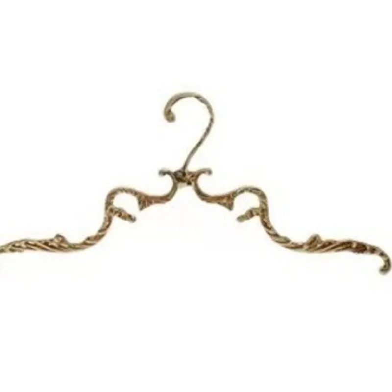 Vintage Palace-Style Home Hanger Hotel Bedroom Closet Storage Brass Hook Clothes Drying Rack