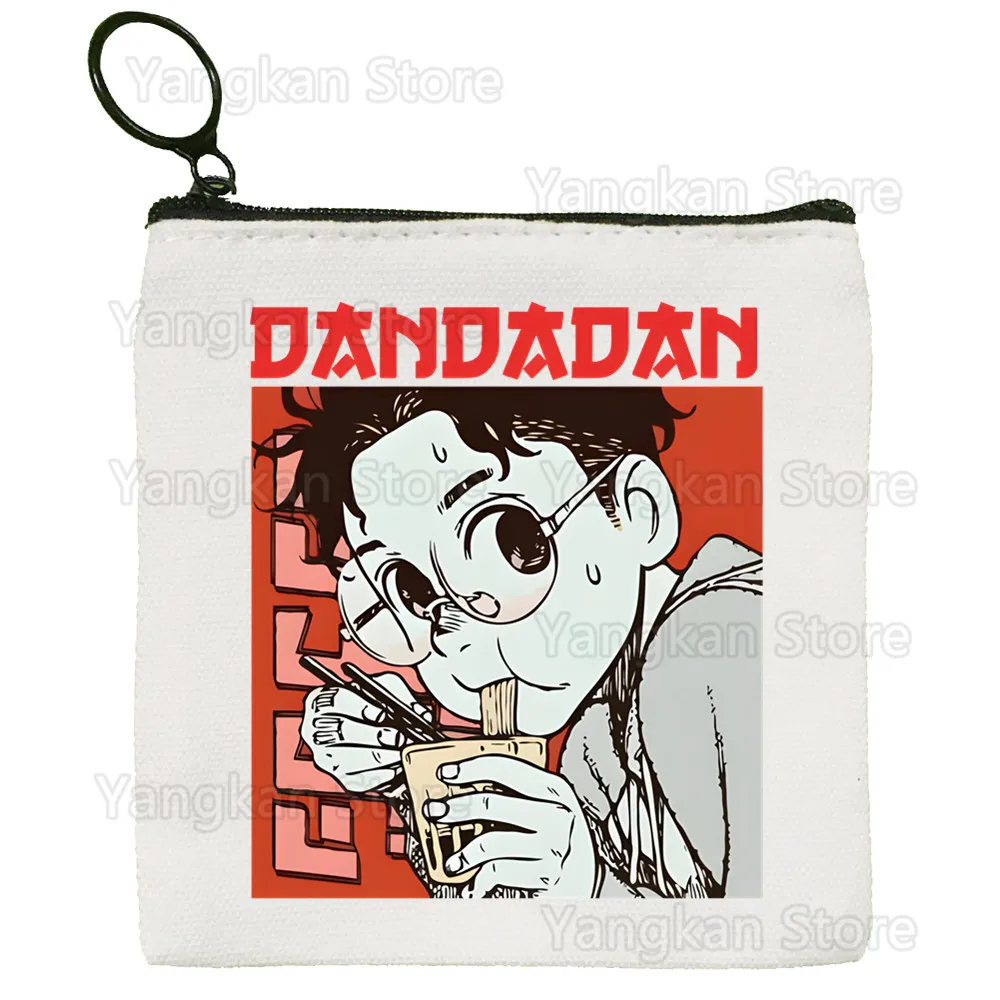 Dandadan Okarun Anime Momo Ayase Cartoon Coin Purse Female Mini Canvas Art Cute Key Case Coin Purse Student Wallet