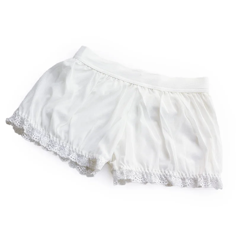 summer Lace Breathable Leggings Thin White Bloomers