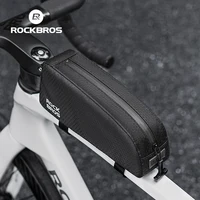 ROCKBROS-bolsa para ciclismo, resistente al agua, para tubo frontal, para cuadro de bicicleta de montaña o carretera