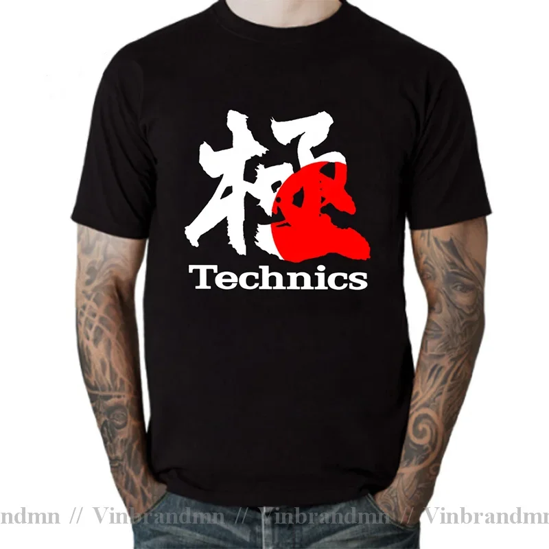 

Technics Kanji In Japan T-Shirt Vintage Old School Technics T Shirt Men Heavy Metal Punky DJ Music Tee Shirt Cool Fashion Tshirt