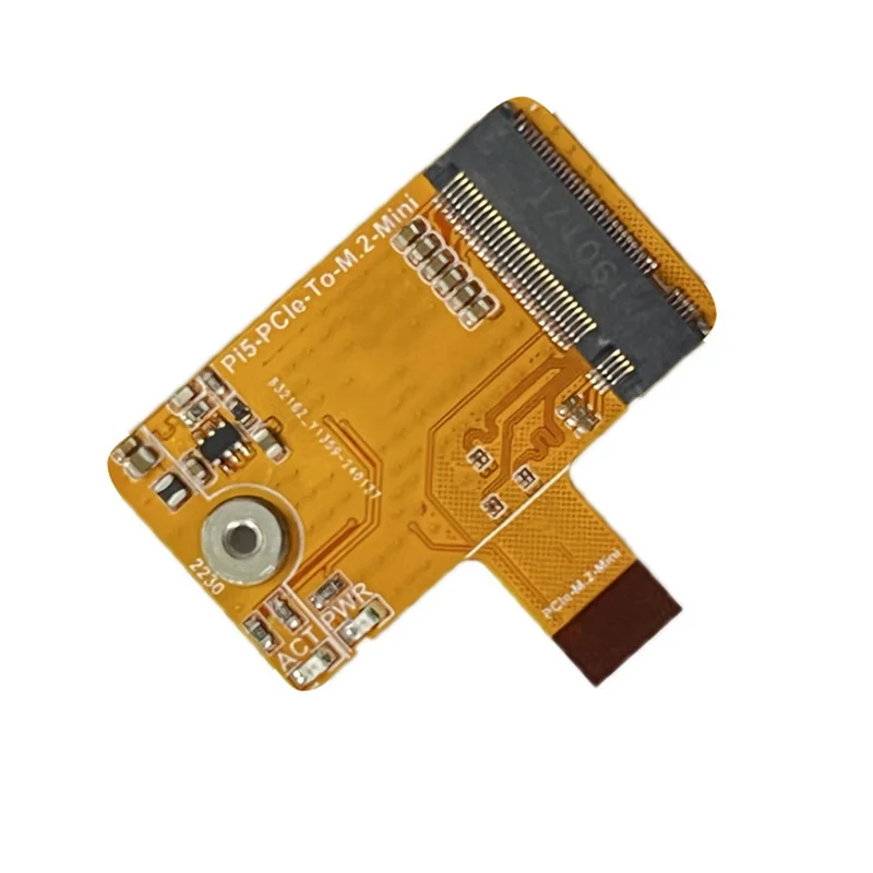

Well Made-Pcie To M.2 Nvme SSD Mini Board Integrated-FPC & Differential Matching Design Pi5-Pcie-2230 For Raspberry Pi 5