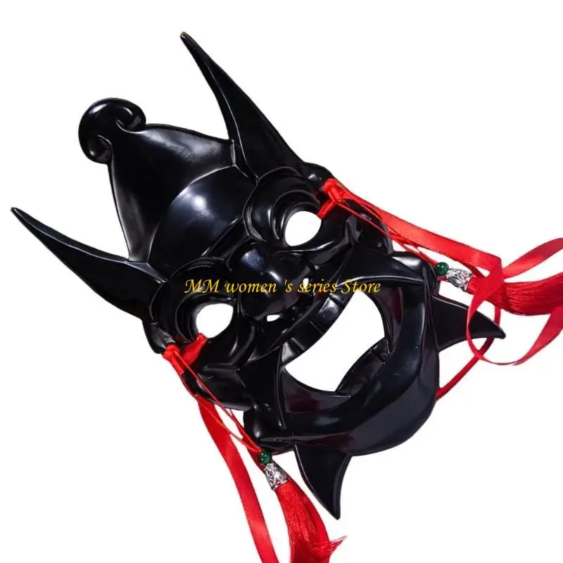 Q39C Ręcznie malowana maska Halloweenowa maska maskarada maska maska na Halloween Akcesoria dla mężczyzn kobiety