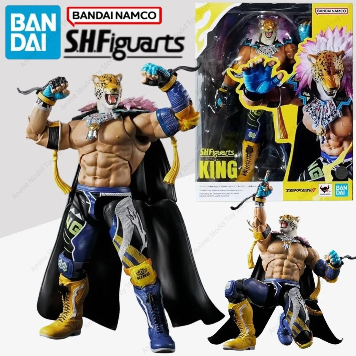 

Original Bandai in Stock Genuine Figures Tekken 8 S.H.Figuarts 1/12 King Anime Model Kits Action Collectibles Toys Holiday Gifts