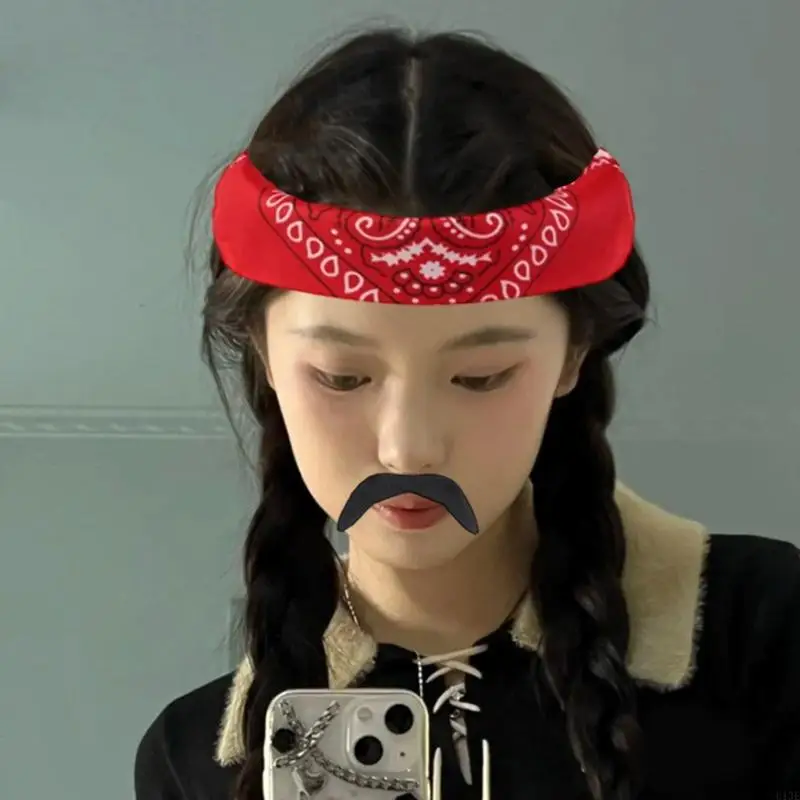

Men Music Star Costume Artificial Beards Wigs Glasses Arm Sleeves Gloves Guitar