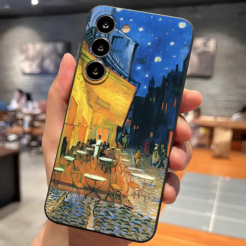 Van Gogh Oil Painting Phone Case For Samsung S26 Ultra S25 Edge Ultra S23 S22 S21 S20 Ultra Plus S24 Fe Glass Cover