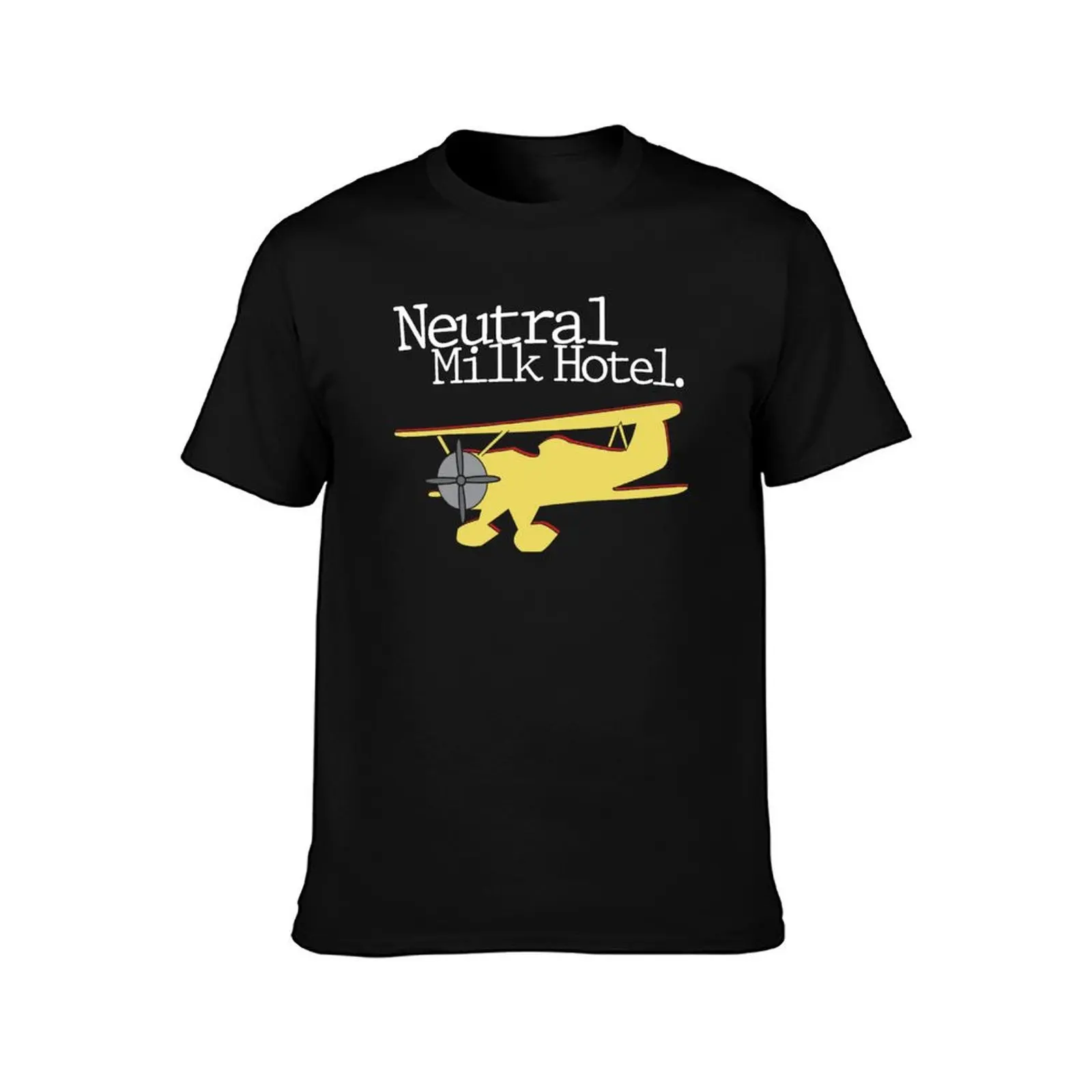 Neutral Milk Hotel - Aeroplane T-Shirt Basic Casual Short Sleeve Cotton Shirt T-Shirt