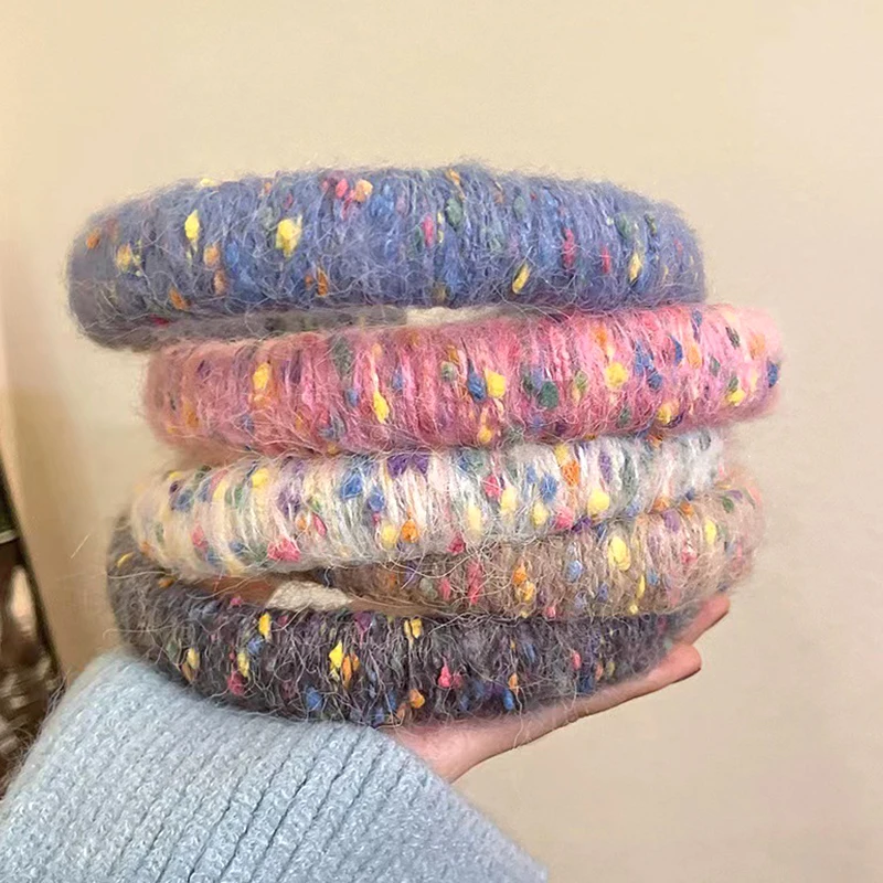 Colorful Dots Mohair Yarns Handmade Knitted Scarf Shawl Sweater Gloves Yarn Soft Threads Diy Needlework Craft Knitting Supplies