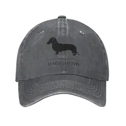 Punk Cotton Dachshund Baseball Cap for Women Men Adjustable Sausage Badger Wiener Dog Dad Hat Sun Protection