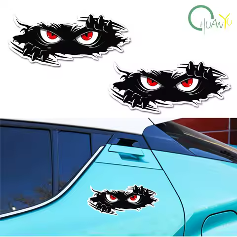 Funny Monster Sticker Waterproof 3D vinyl self adhesive funny anime cute Auto Peeking Monster car stickers