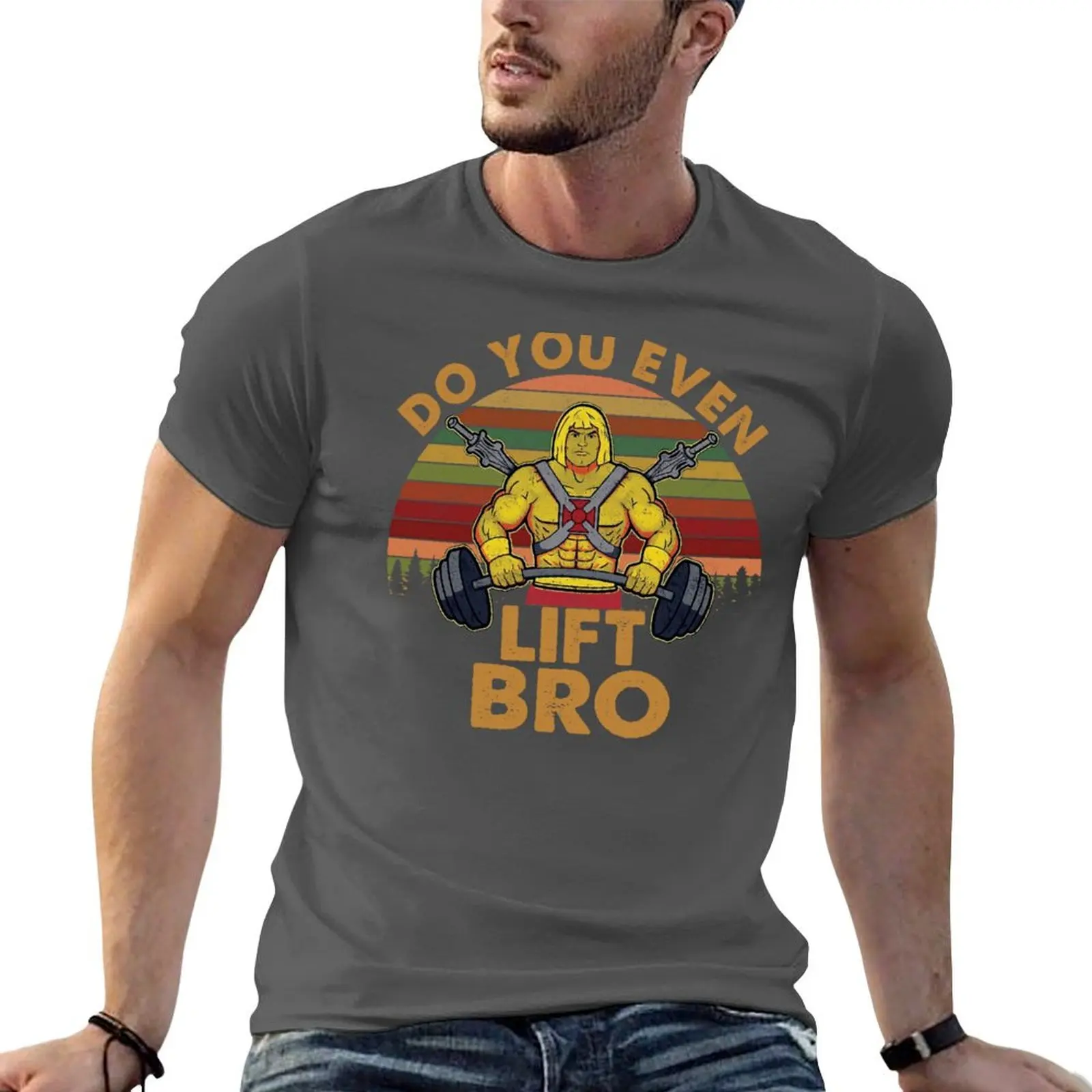 Do You Even Lift Bro T-shirt oversizeds Aesthetic clothing boys animal print sports fans Short sleeve tee men