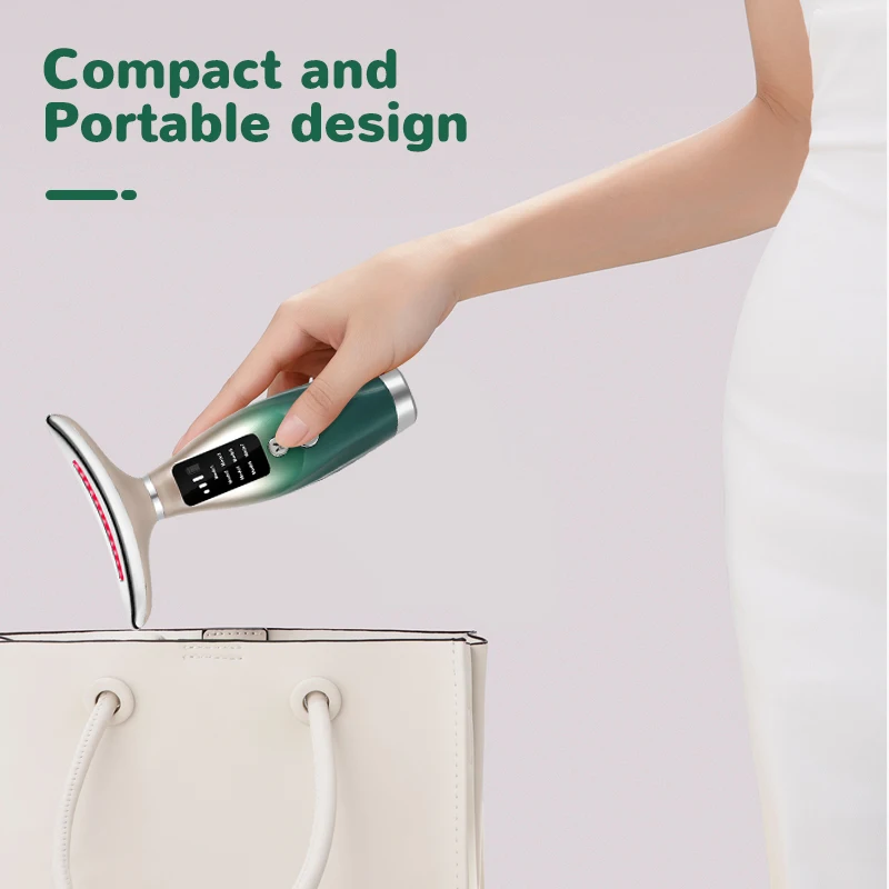 CMH EMS Microcurrent Chin Lifting Face Neck Beauty Device LED Photon Firming Rejuvenation Anti Wrinkle Skin Care Facial Massager