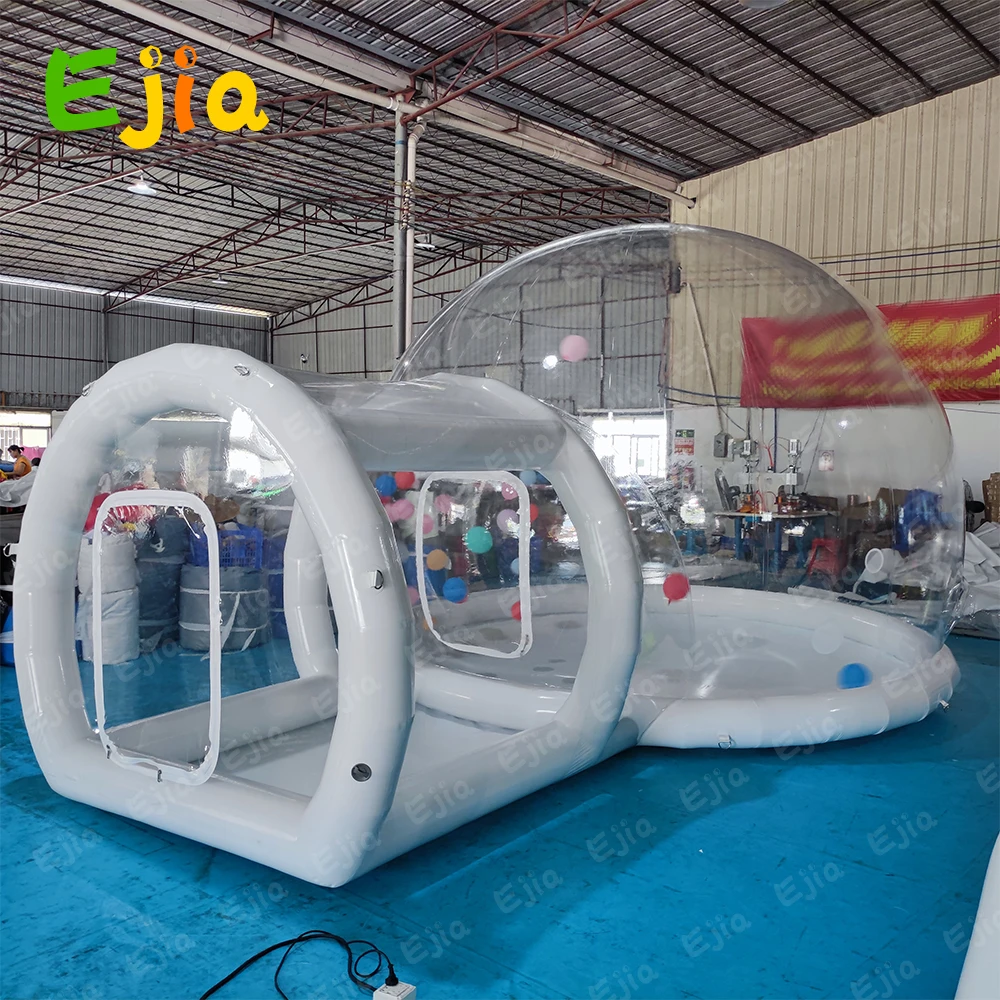 Casa de burbujas de rebote inflable con soplador, tienda de campaña para fiesta, globo comercial transparente, 10 a 3m