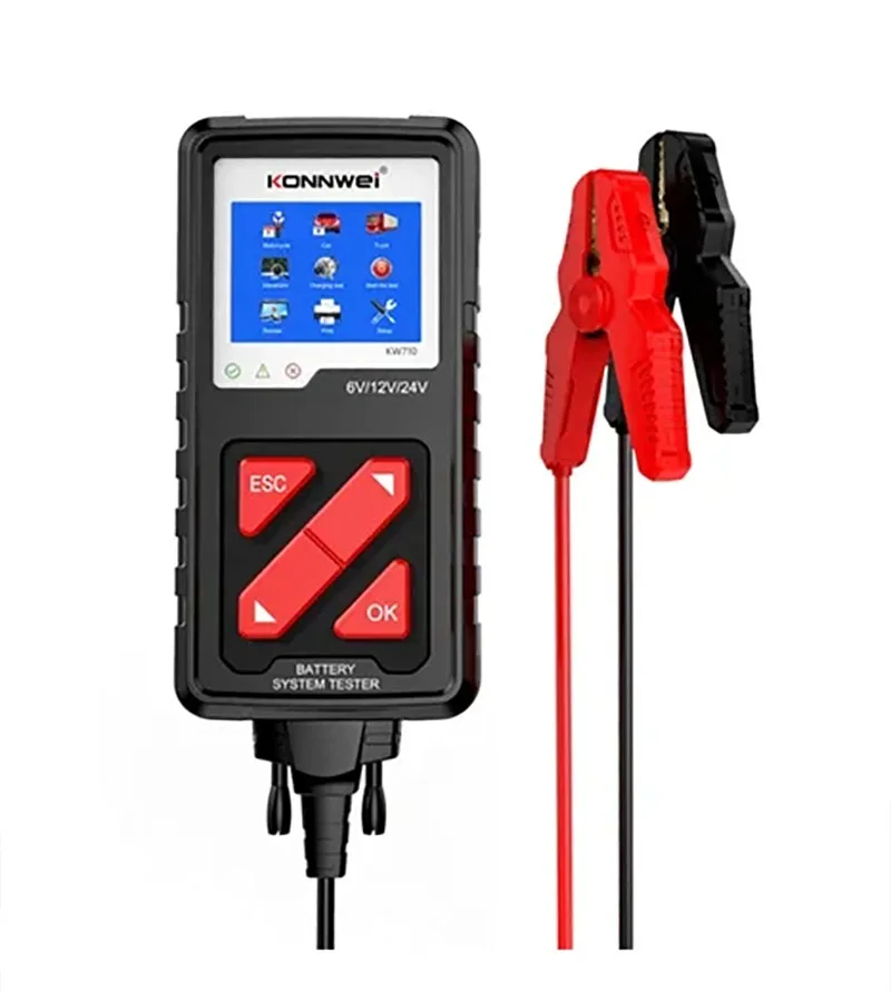 

KONNWEI KW710 Car Battery Tester 6V/12V/24V 100-2000CCA Battery Load Tester Charging Diagnostic Tool/KW208/KW510/KW310/KW850