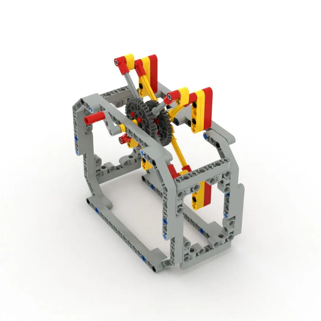 4204 Assembling Vertical Paddle Propulsion Wheel Building Blocks Toy Robot Gear Machinery Technology Small Engineer Teaching Too