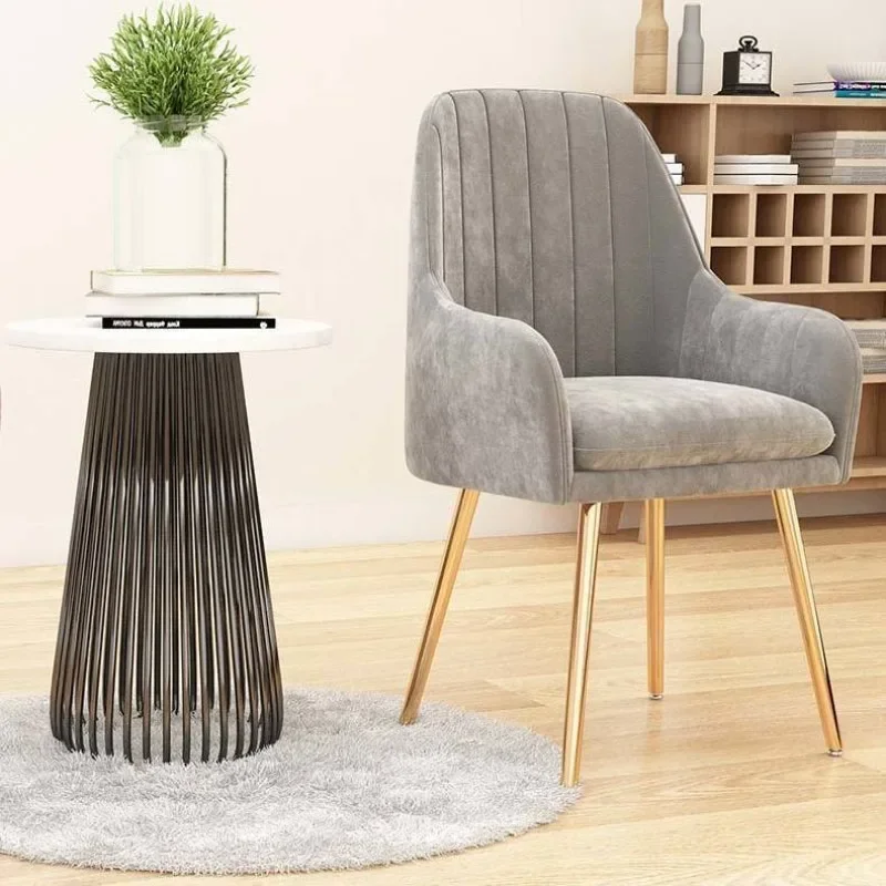 Simple Dining Chair Internet Celebrity Nordic Ins Style Makeup Chair Girls Bedroom Backrest Nail Chair Dressing Table Stool