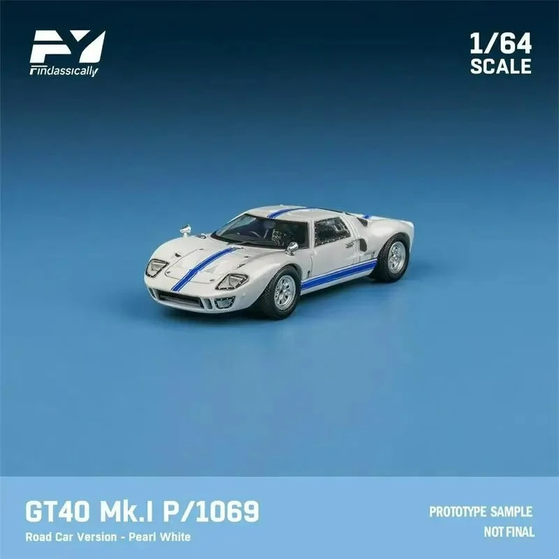 

Findclassically 1:64 GT40 Mk.I P1059 Белый / Mk.II P1031 «Халман и настроение» # Литая под давлением модель автомобиля 6 1966 года ограниченного выпуска 500