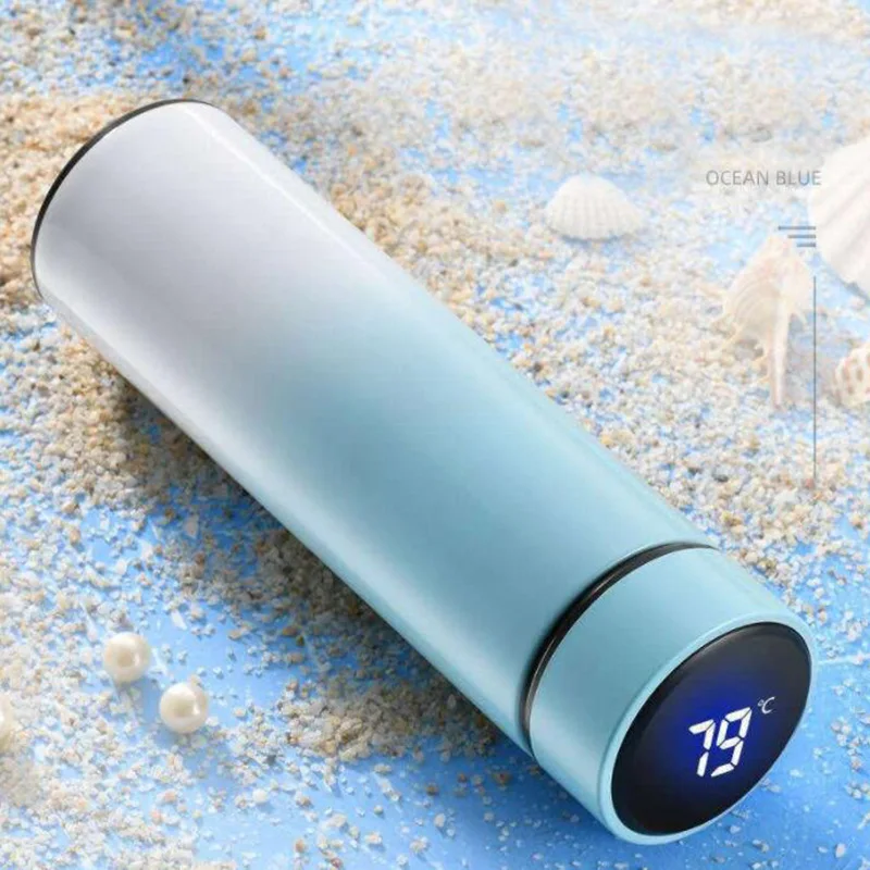 New Smart Thermos Thermometer Touch Display Temperature Water Bottle Couple Cup Creative Birthday Gift