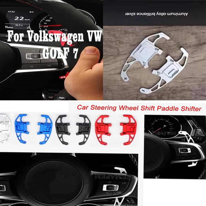 

Car Steering Wheel Shift Paddle Shifter For Volkswagen VW GOLF GTI R GTD GTE MK7 7 POLO GTI Scirocco Tiguan Rline PASSAT T-ROC