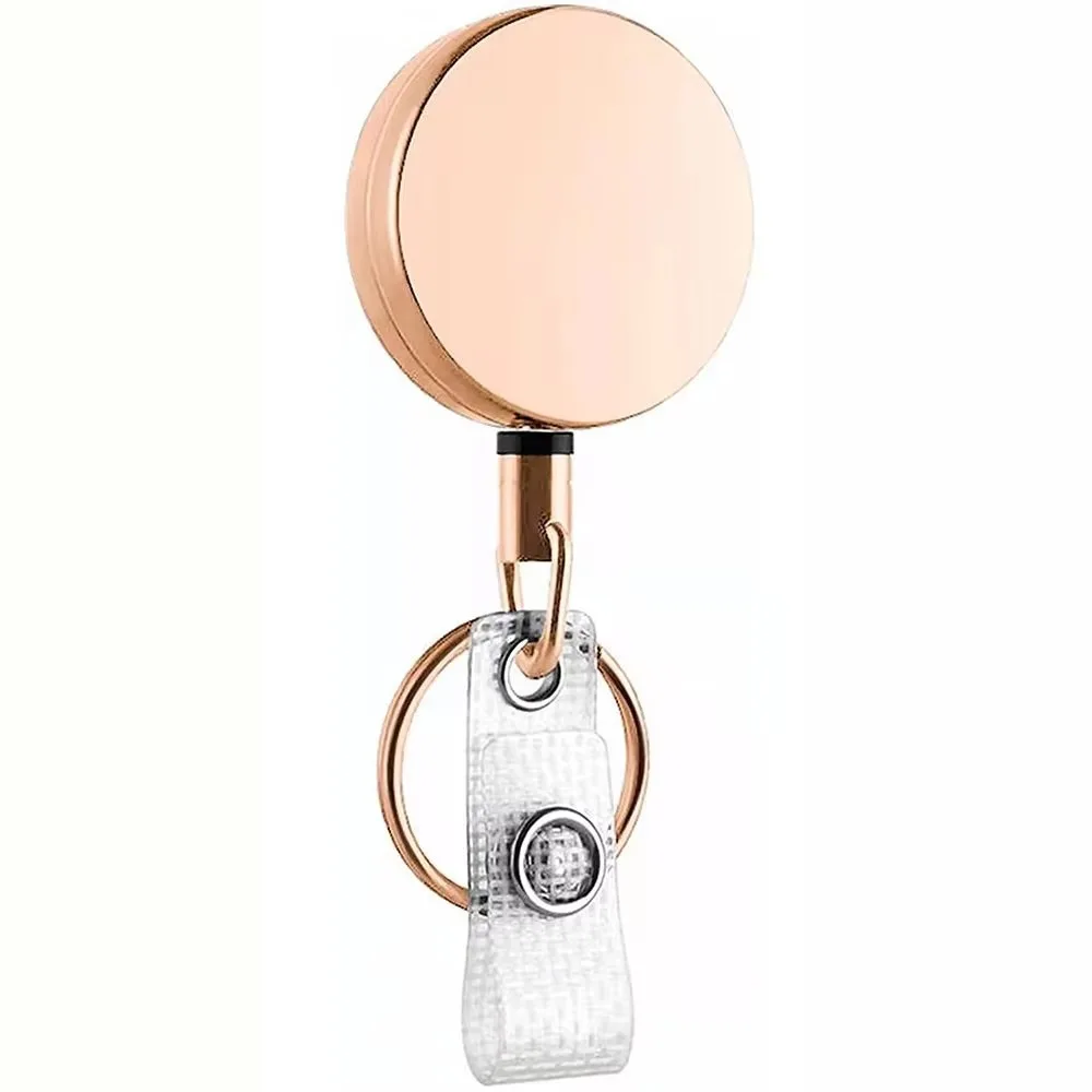 Multi-functional Metal Pull Reel Carabiner Retractable Anti Lost Anti-lost Keychain Burglar Chain Organizer Key Management