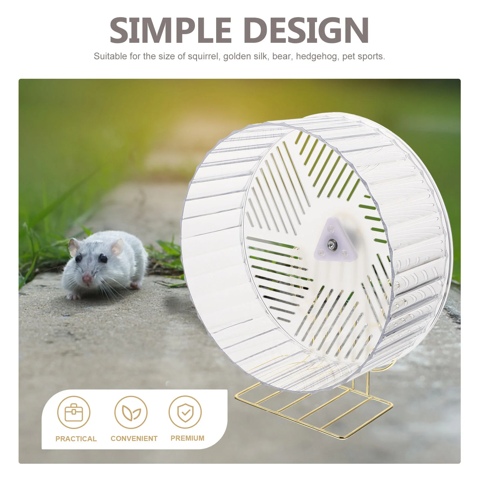 Wheel Hamster Silent Exercise Chinchilla Inch Quiet Running Rat Hedgehog Animal Wheels Saucer Toy Cage Exercising Wheel For