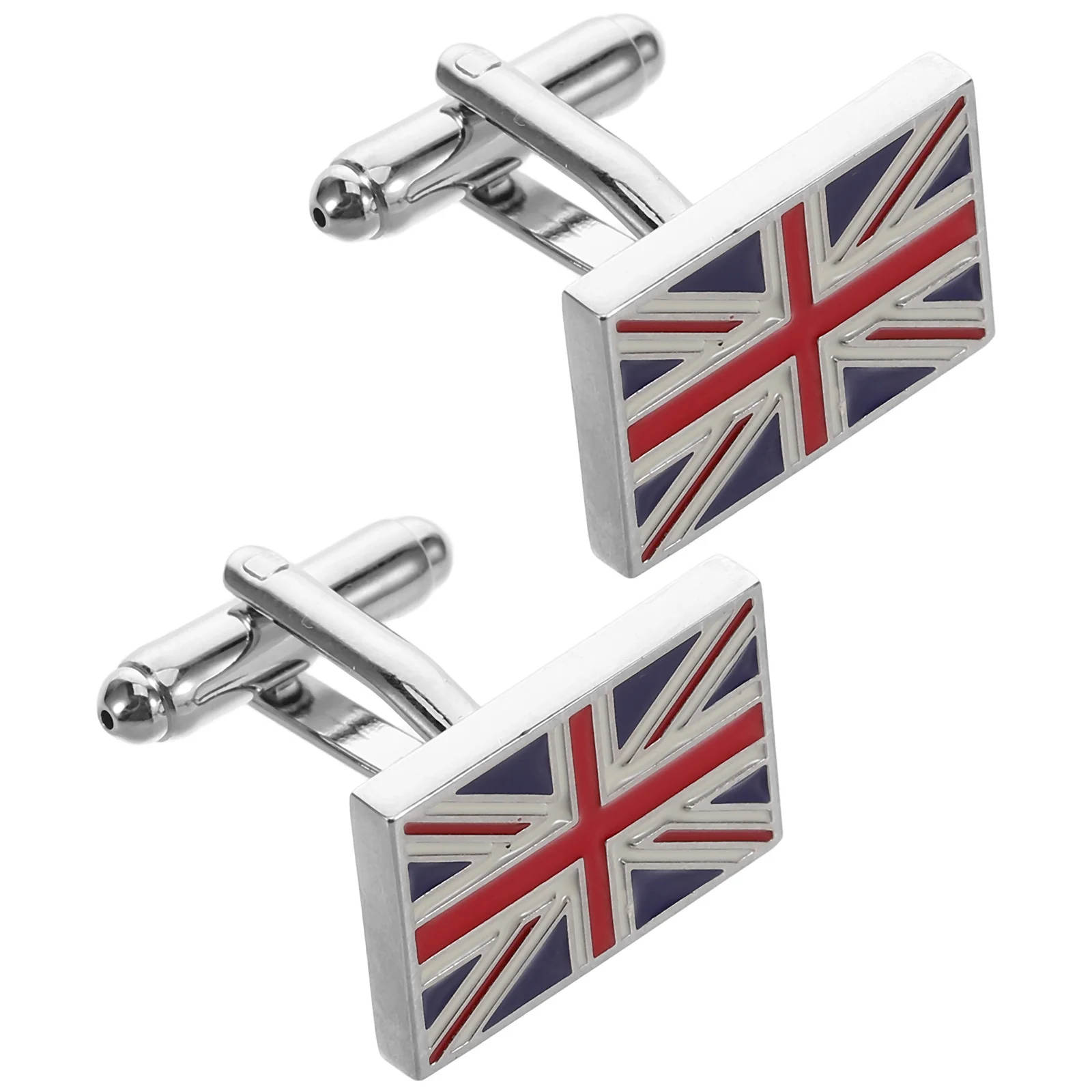 

1Pair Uk Flag Cufflinks Brass Classic Design Suit Accessory for Men Wedding Business Formal Wear Metal Cuff Links