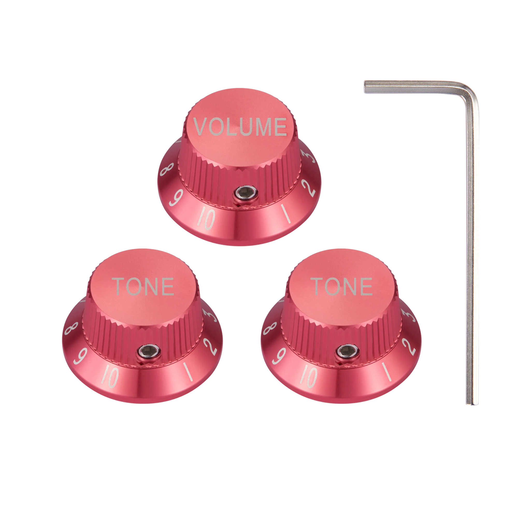 KAISH معدن 1/4 "العالمي Strat الجهد المقابض الألومنيوم حجم لهجة أفضل قبعة الأواني المقابض ل ST/Ibanez/Yamaha/Les Paul