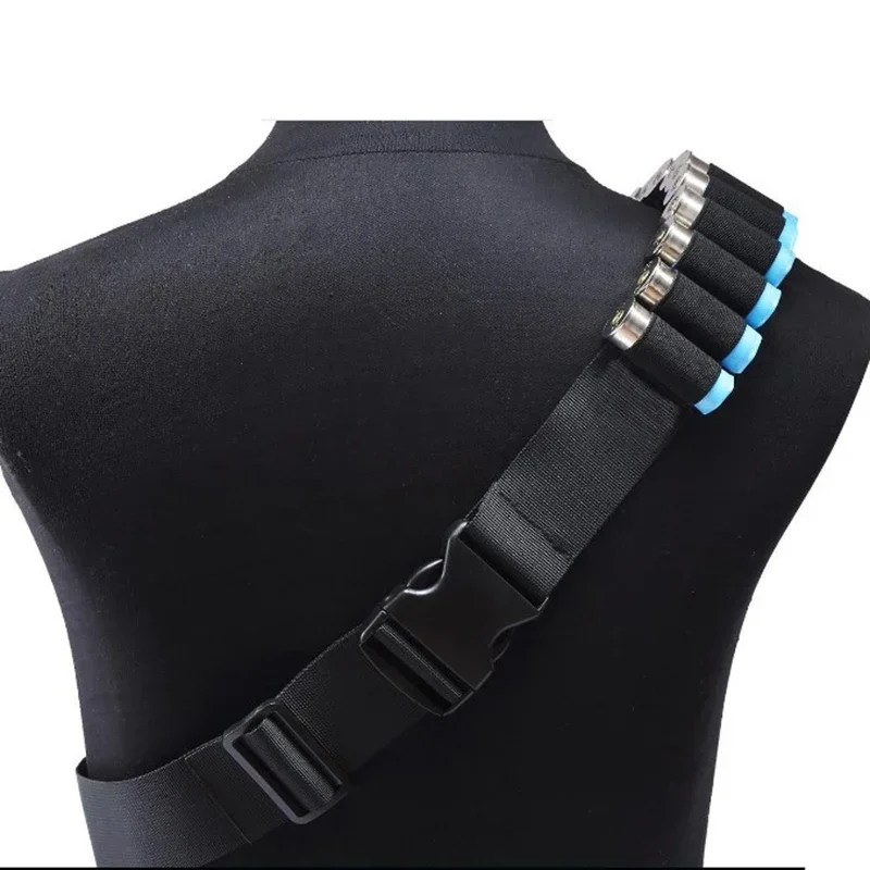 Tactical 27 Rounds Cartridge Shoulder Belt 12 Gauge Ammo Holder Shotgun Shell Bullet Bandolier Belt For Outdoor Airsoft Hunting