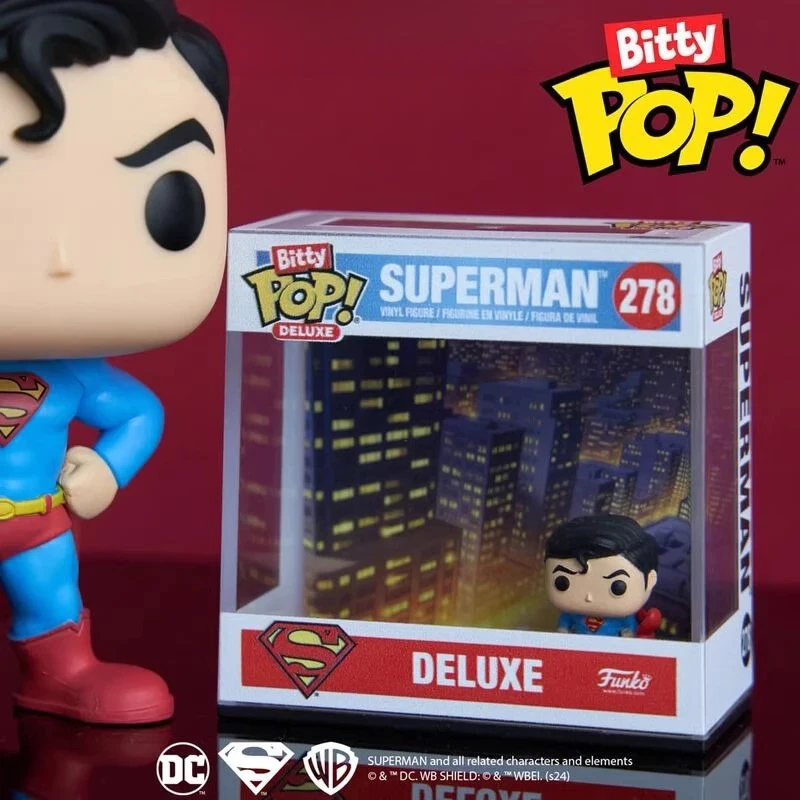 

Genuine Edition FUNKO POP DC Superman & Batman Deluxe Edition Anime Action Desktop Decoration Ornament Toys Collectible Model