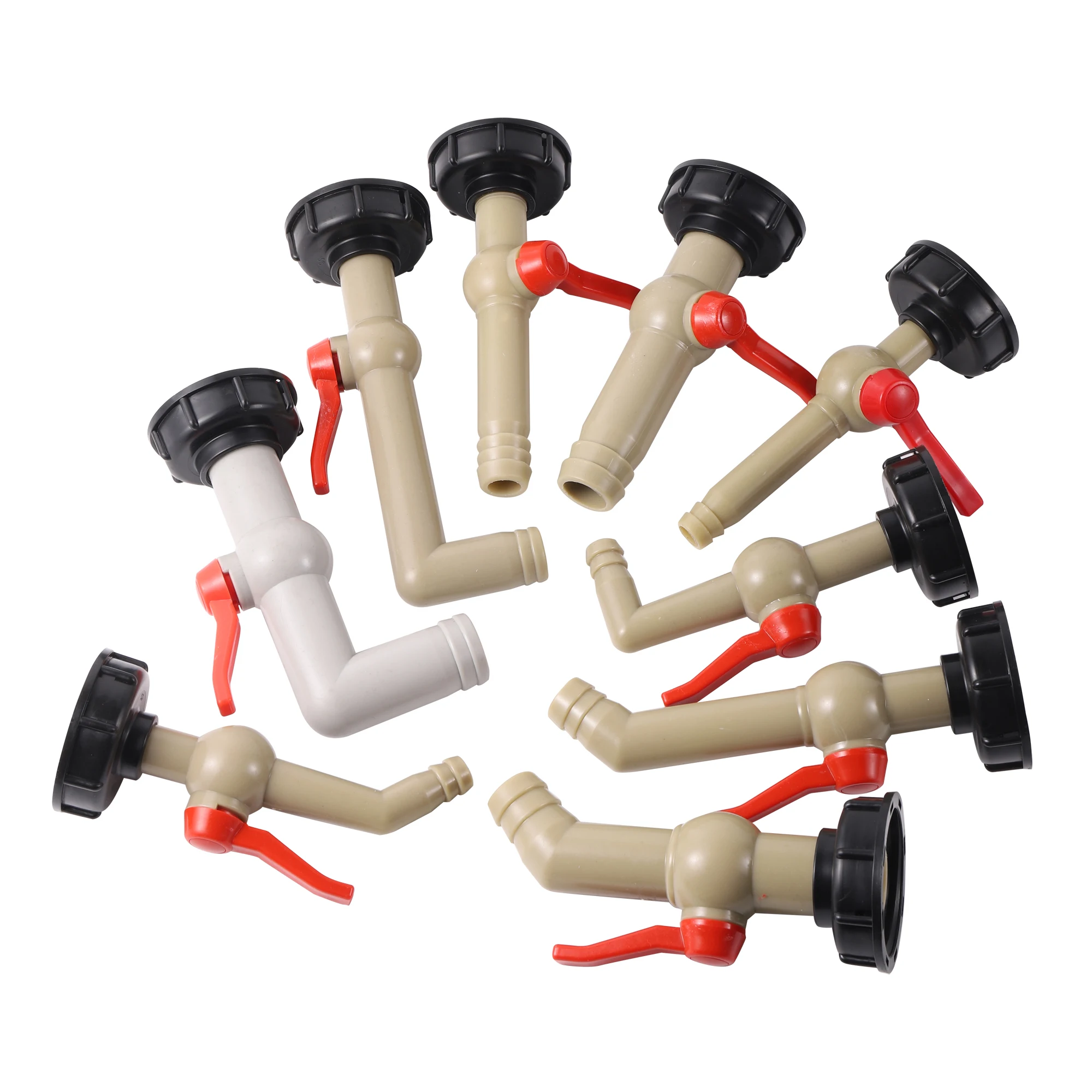 S60X6 IBC Tank Adapter Garden Irrigation Water Cube Valve Fitting 1/2\