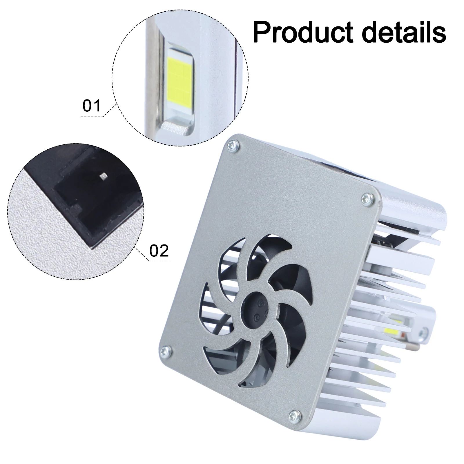 

360-degree Illumination D5S LED Bulbs Road Safety 6*5*2.4 Long-lasting Performance Vacuum Heat Pipe Technology