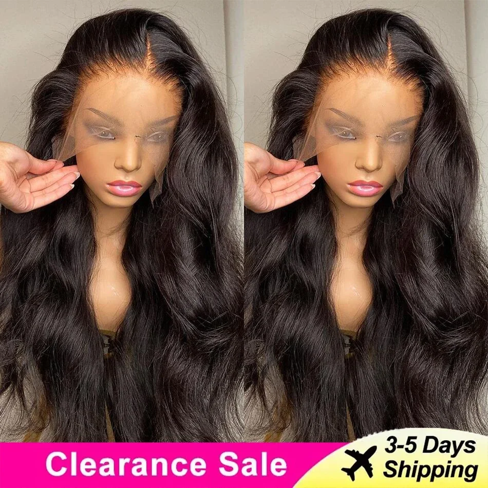 13x4 13X6 Lace Front Wig Bling Hair Human Hair 4x4 Lace Closure Wigs For Women Body Wave HD Transparent Frontal Wig Pre Plucked