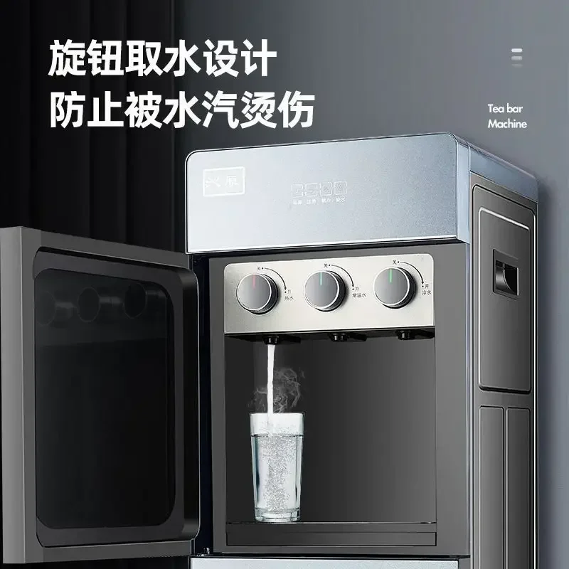 

Новый бытовой/офисный вертикальный диспенсер для воды с нижним ведром: горячая и холодная вода двойного назначения для бутилированной воды