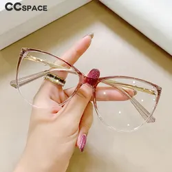 54543 Plastic Titanium Big Frame Anti Blue Light Glasses Frames Women TR90 Fashion Computer Eyeglasses