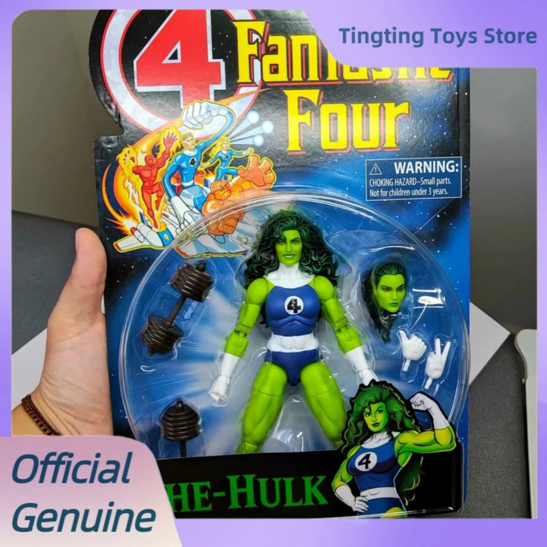 

In Stock Marvel Legends 1/12 Fantastic Four She-Hulk 6 Inches Action Figure Desk Decoration Model Toys Marvel Figures Kids Gift