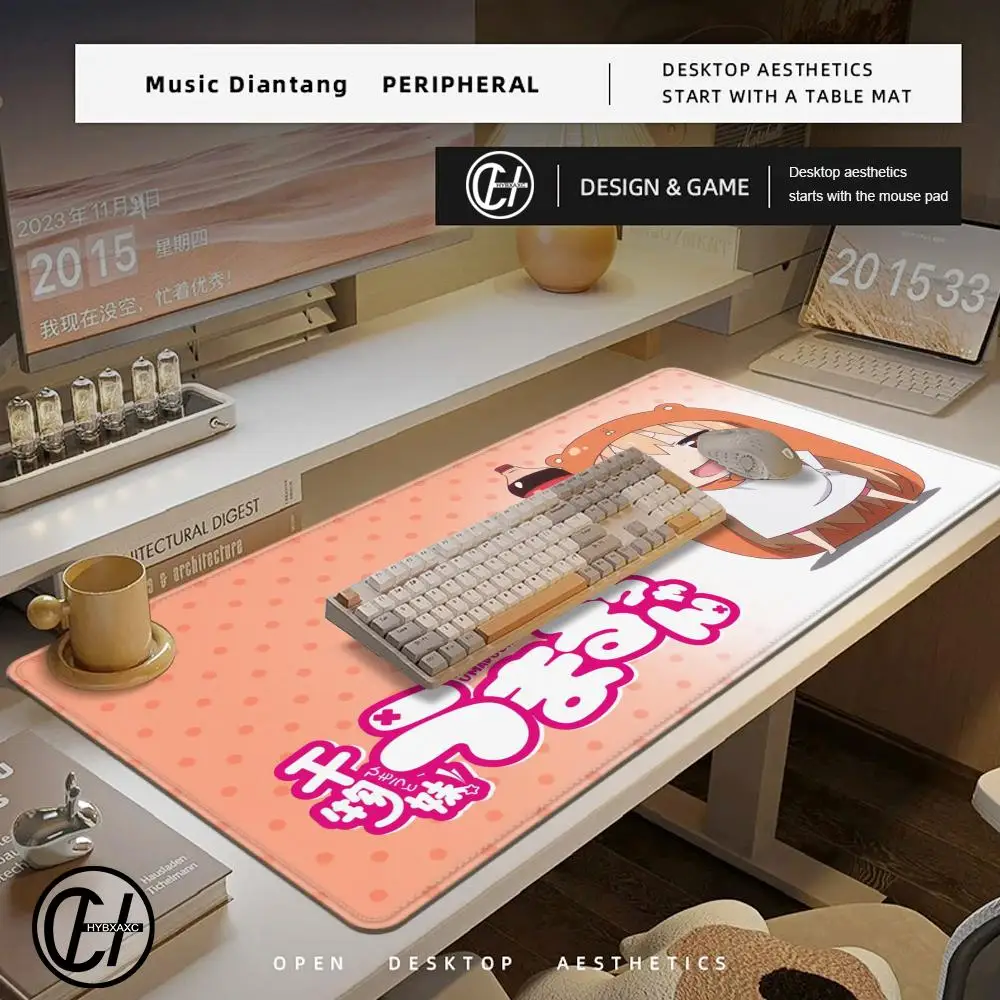 Anime Girl H Himouto Umaru-chan Mousepad Mouse Mat With Pad gaming accessories Prime Gaming XXL Keyboard Pad Stitch Padding Mat