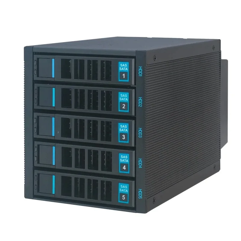 Conversie van 3 optische schijven, harde schijfkooi met backplane-opslaguitbreiding 5-bay hot-swappable module, computerchassis,
